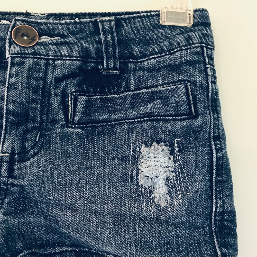 Freestyle Revolution Distressed Girls Jean Shorts - Picture 2 of 7